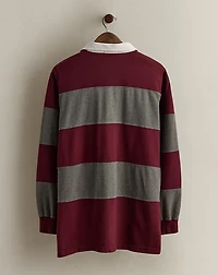 c. 2000 Striped Rugby Shirt - Size L