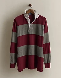 c. 2000 Striped Rugby Shirt - Size L