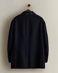 1990 Shield-Patch Wool Blazer - Size L