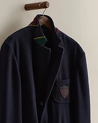 1990 Shield-Patch Wool Blazer - Size L