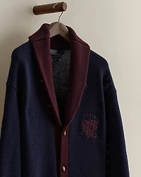 1988 Crest Wool Cardigan - Size L