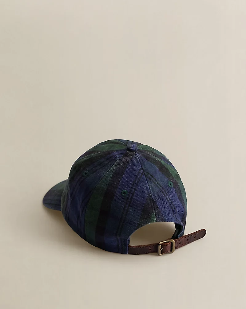 c. 2010 Plaid Twill Ball Cap - One Size
