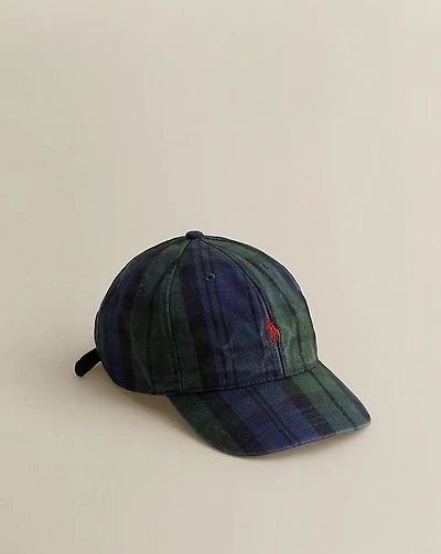 c. 2010 Plaid Twill Ball Cap - One Size