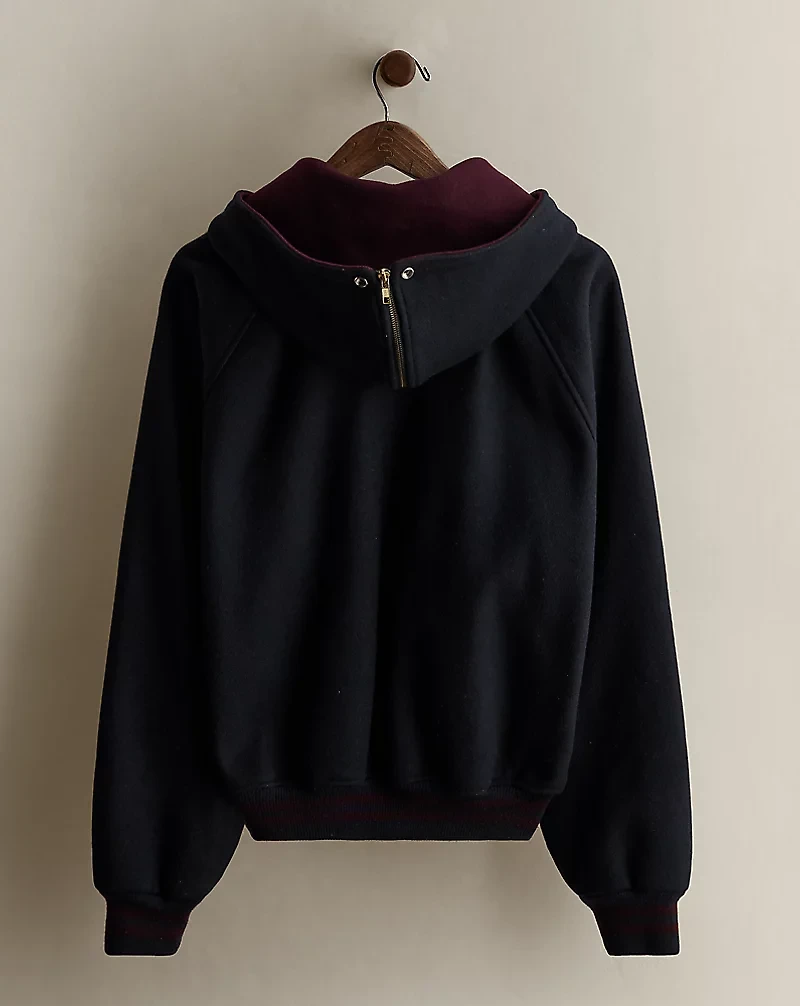c. 1989 Wool Hooded Jacket - Size M