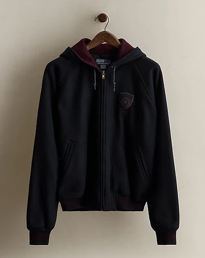 c. 1989 Wool Hooded Jacket - Size M