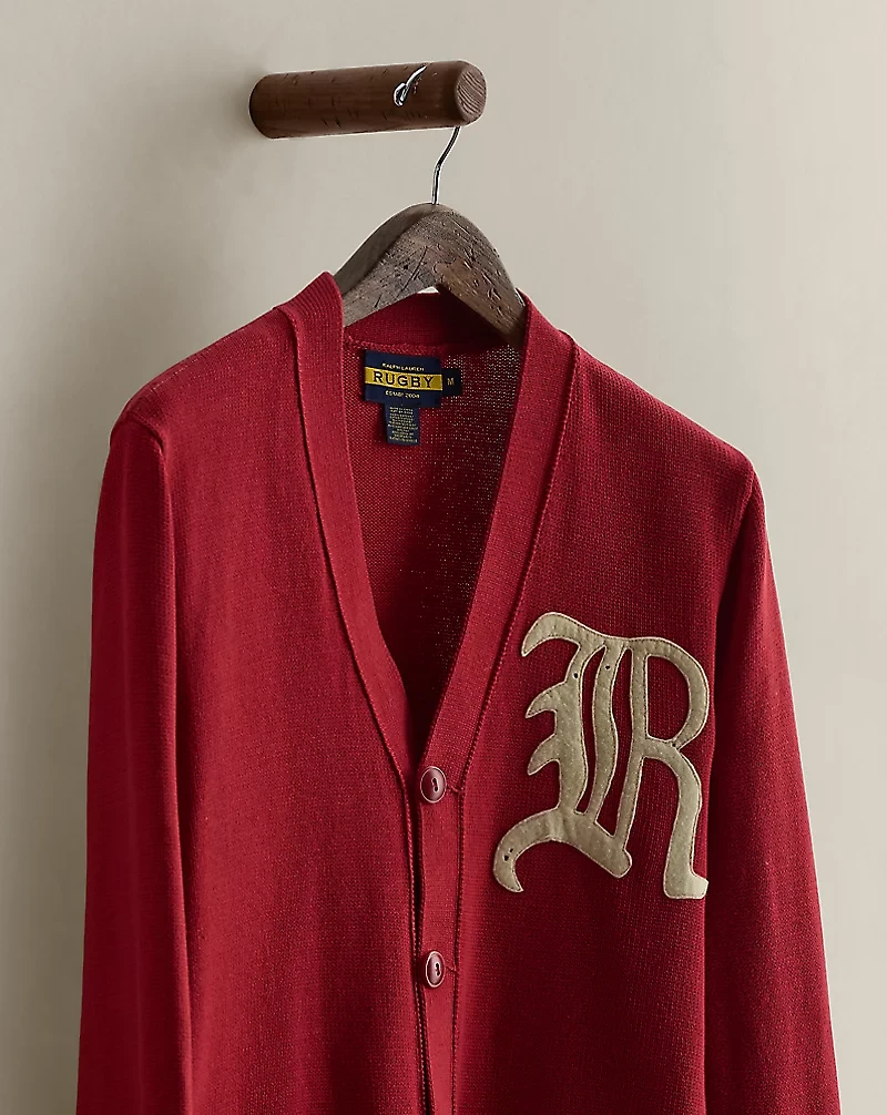c. 2007 Rugby Letter Cardigan - Size M