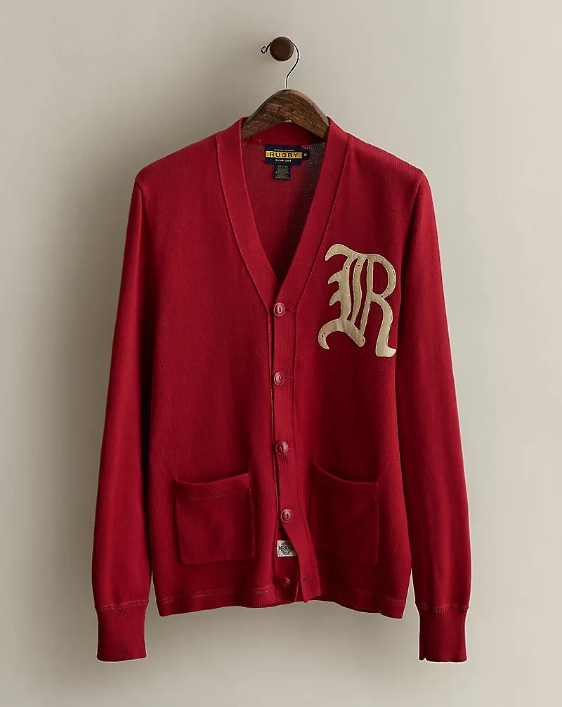 c. 2007 Rugby Letter Cardigan - Size M