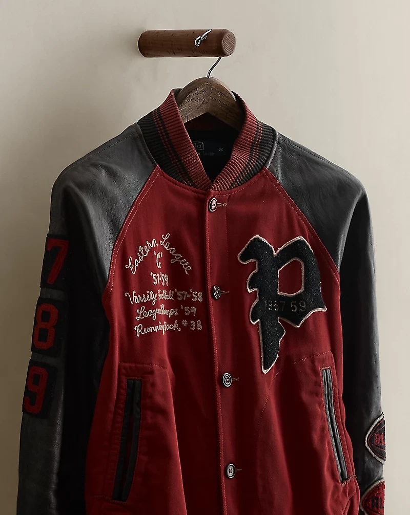 2009 Leather-Sleeve Jacket - Size M
