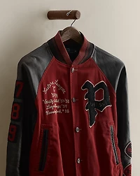 2009 Leather-Sleeve Jacket - Size M