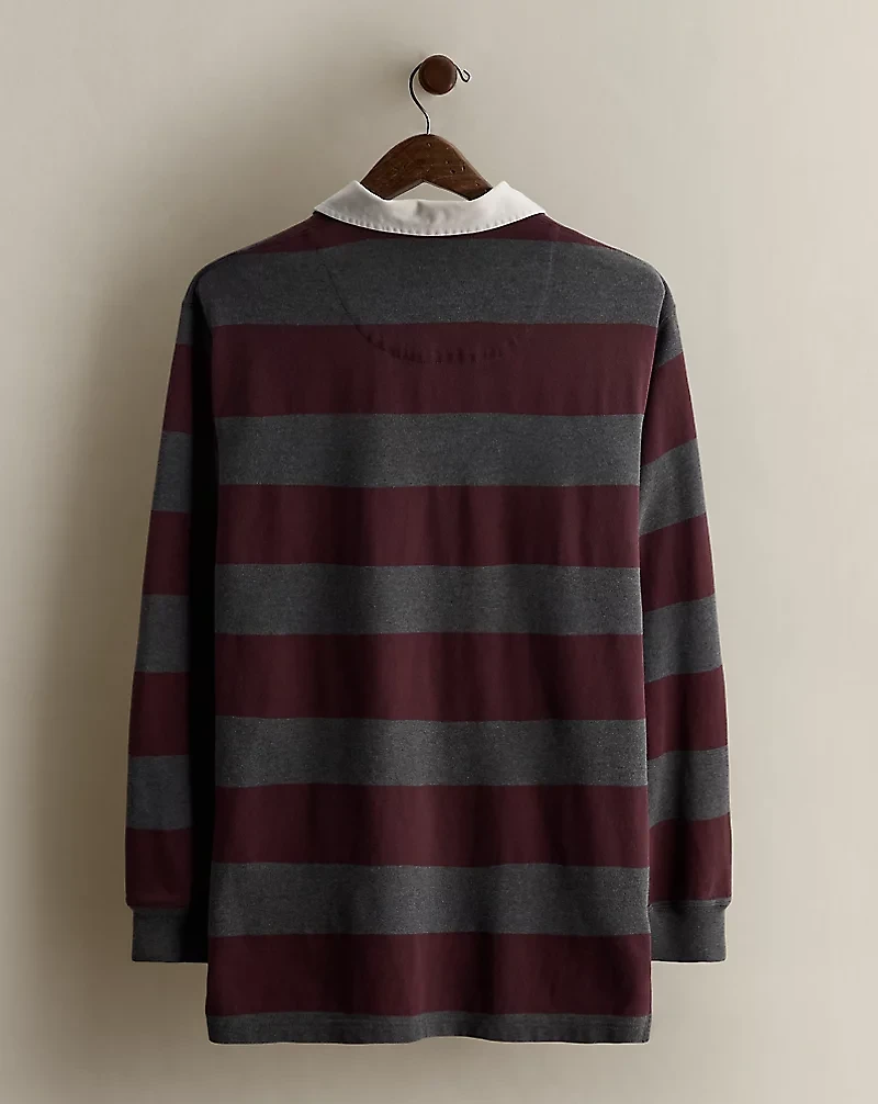 1998 Logo Striped Rugby Shirt - Size L