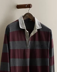 1998 Logo Striped Rugby Shirt - Size L