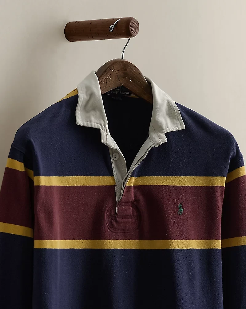 2001 Striped Rugby Shirt - Size S