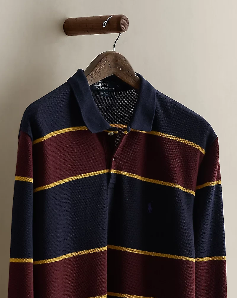 1990 Striped Polo Shirt