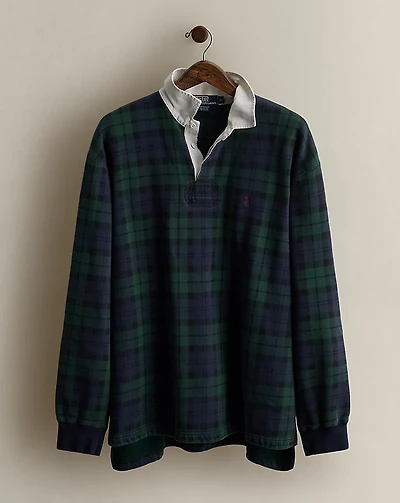 Vintage Plaid Rugby Shirt - Size XL