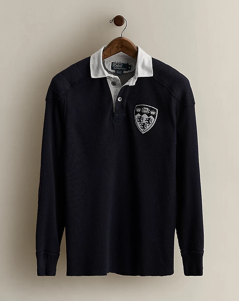 2008 Waffle-Knit Rugby Shirt - Size M