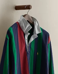c. 1995 Striped Rugby Shirt - Size XL
