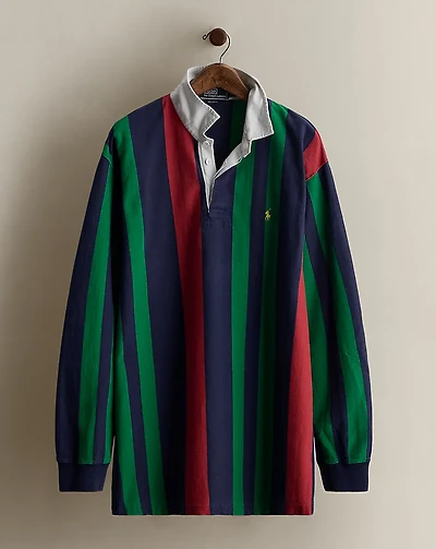 c. 1995 Striped Rugby Shirt - Size XL