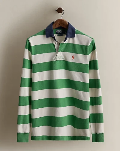 Vintage Striped Rugby Shirt - Size S