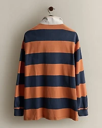 1997 Logo Striped Rugby Shirt - Size L