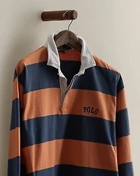 1997 Logo Striped Rugby Shirt - Size L