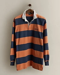 1997 Logo Striped Rugby Shirt - Size L