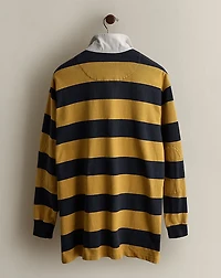 1998 Logo Striped Rugby Shirt - Size L