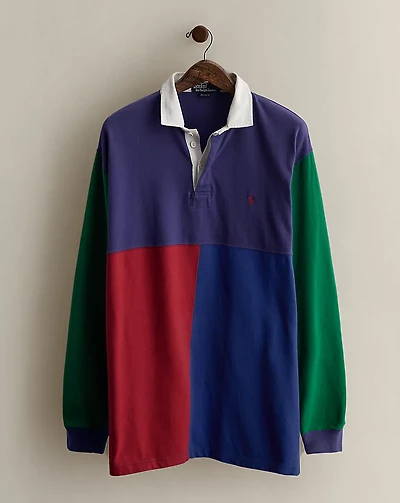 1993 Color-Blocked Rugby Shirt - Size L
