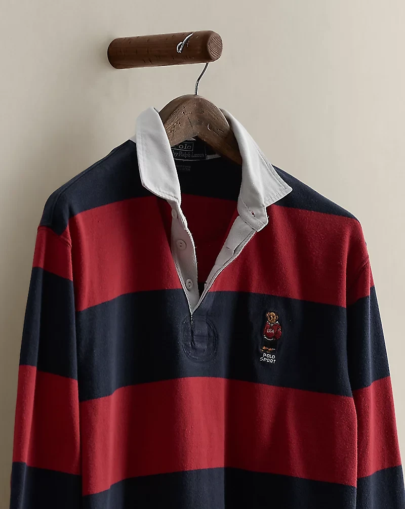 1993 Polo Bear Rugby Shirt - Size M