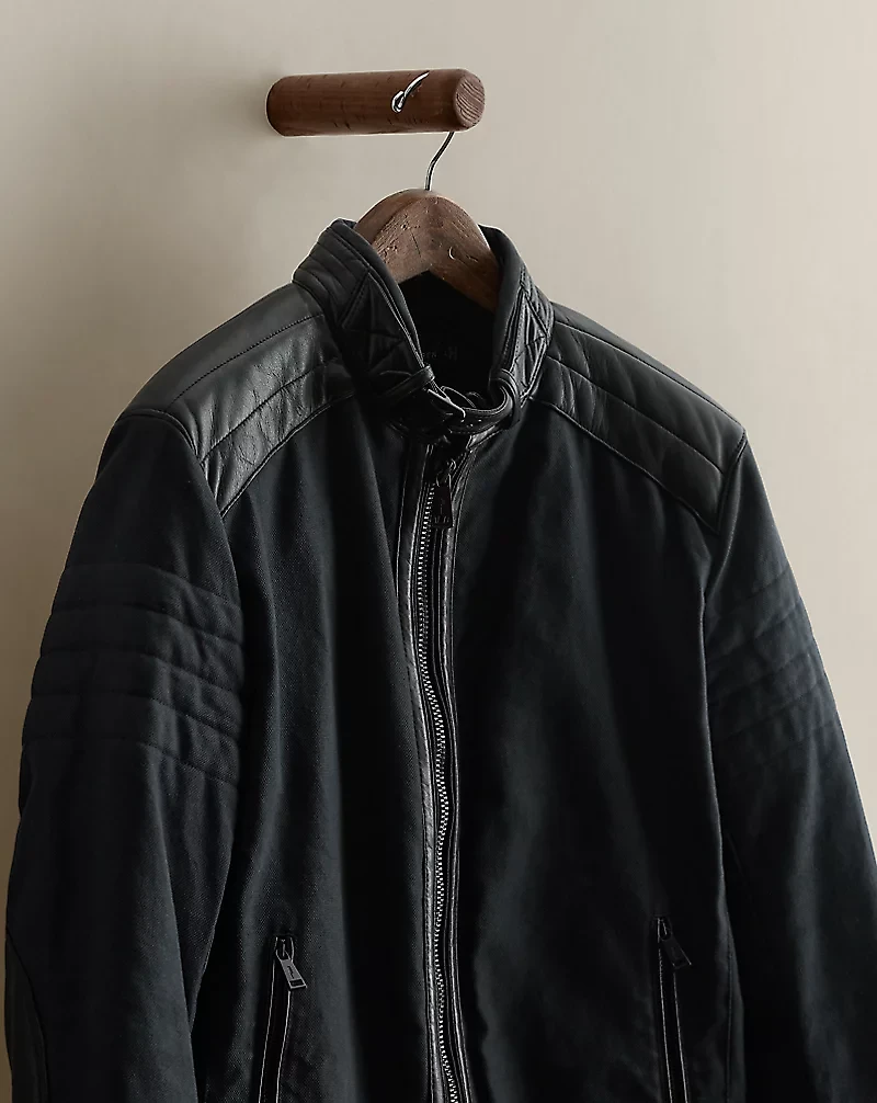 c. 2010 Black Label Moto Jacket - Size L