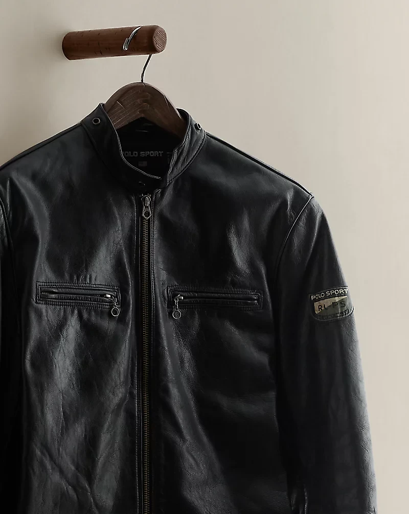 1997 Polo Sport Leather Jacket - Size S