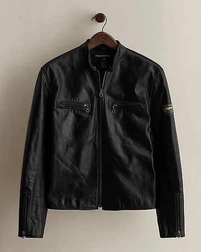1997 Polo Sport Leather Jacket - Size S