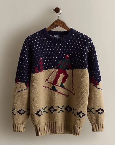 1985 Skier Wool Sweater - Size L