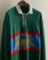 c. 1993 Graphic Rugby Shirt - Size XL