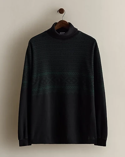 Vintage Graphic Mockneck Shirt - Size L