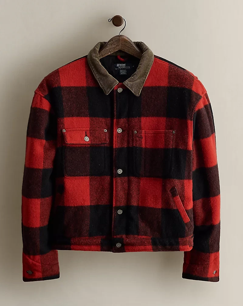 c. 2000 Plaid Trucker Jacket - Size L