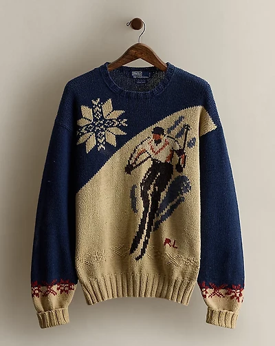 1995 Skier Cotton Sweater - Size L