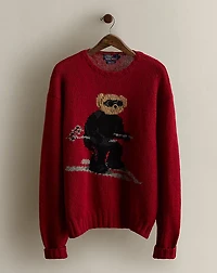 1993 Hand-Knit Bear Sweater - Size L