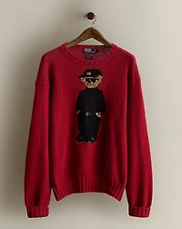 1996 Hand-Knit Bear Sweater - Size XL