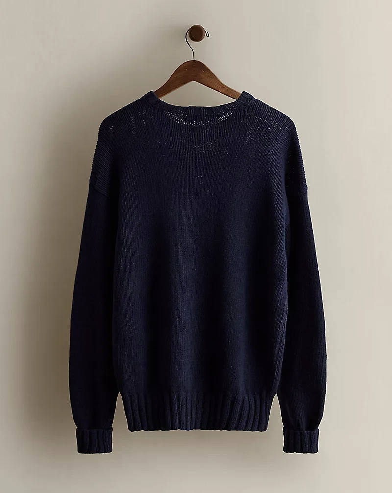 1992 Hand-Knit Bear Sweater - Size XL