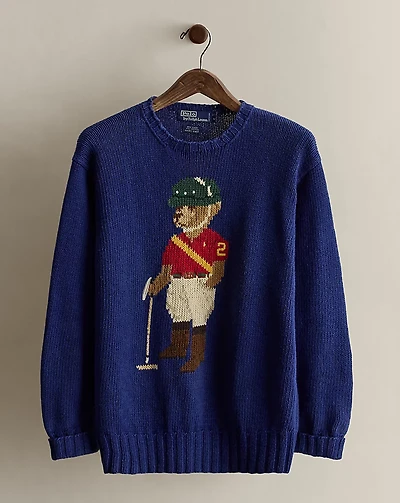 1992 Hand-Knit Bear Sweater - Size M