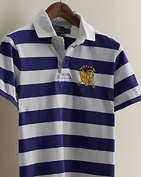 c. 1989 Crest Rugby Polo Shirt - Size M