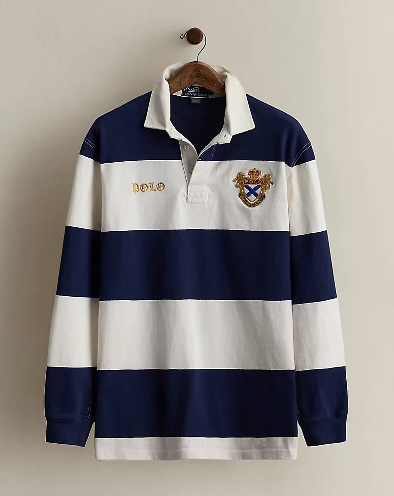 2006 Striped Rugby Shirt - Size L