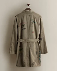 2018 Graphic Balmacaan Coat - Size M