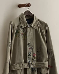 2018 Graphic Balmacaan Coat - Size M
