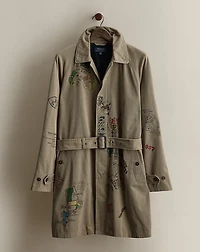 2018 Graphic Balmacaan Coat - Size M