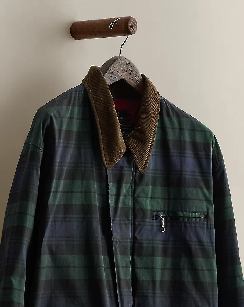 c. 1995 Plaid Barn Coat - Size L