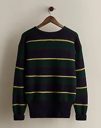 1986 Polo Crest Striped Sweater - Size L