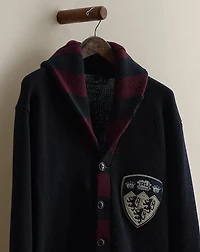 c. 2015 Crest Wool Cardigan - Size L