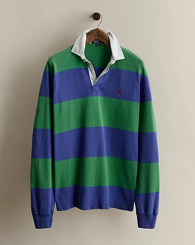 c. 1990 Striped Rugby Shirt - Size L