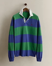 c. 1990 Striped Rugby Shirt - Size L